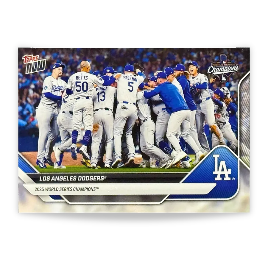Team Set Dodgers Campeones De La Serie Mundial 2025 Topps Now