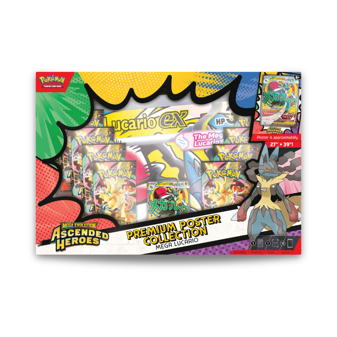 Pokémon: Ascended Heroes - Premium Poster Collection - Mega Lucario (INGLÉS)