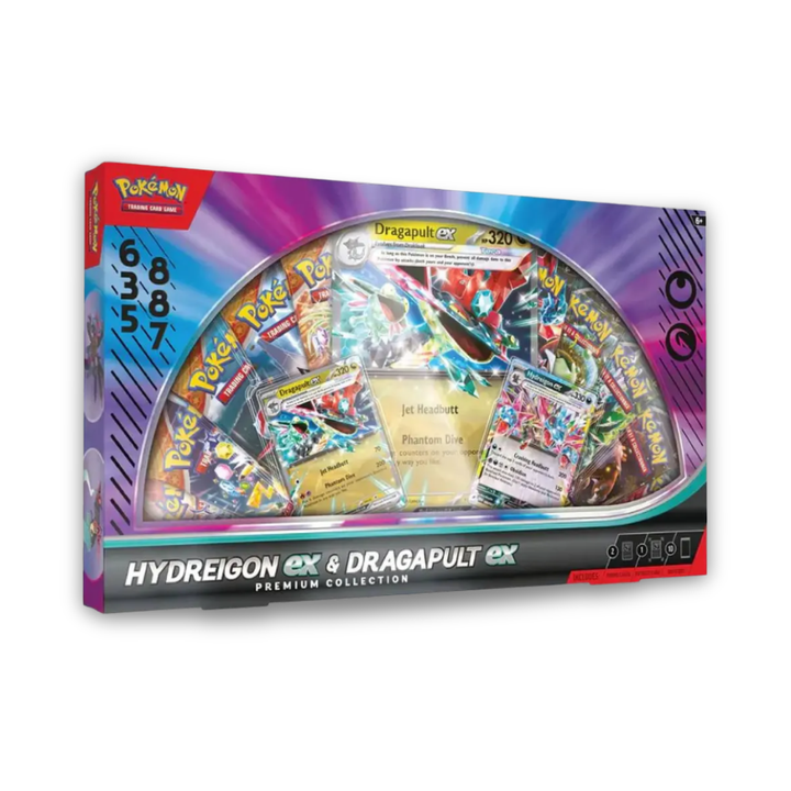 Pokémon TCG: Hydreigon ex & Dragapult ex Premium Collection (INGLÉS)