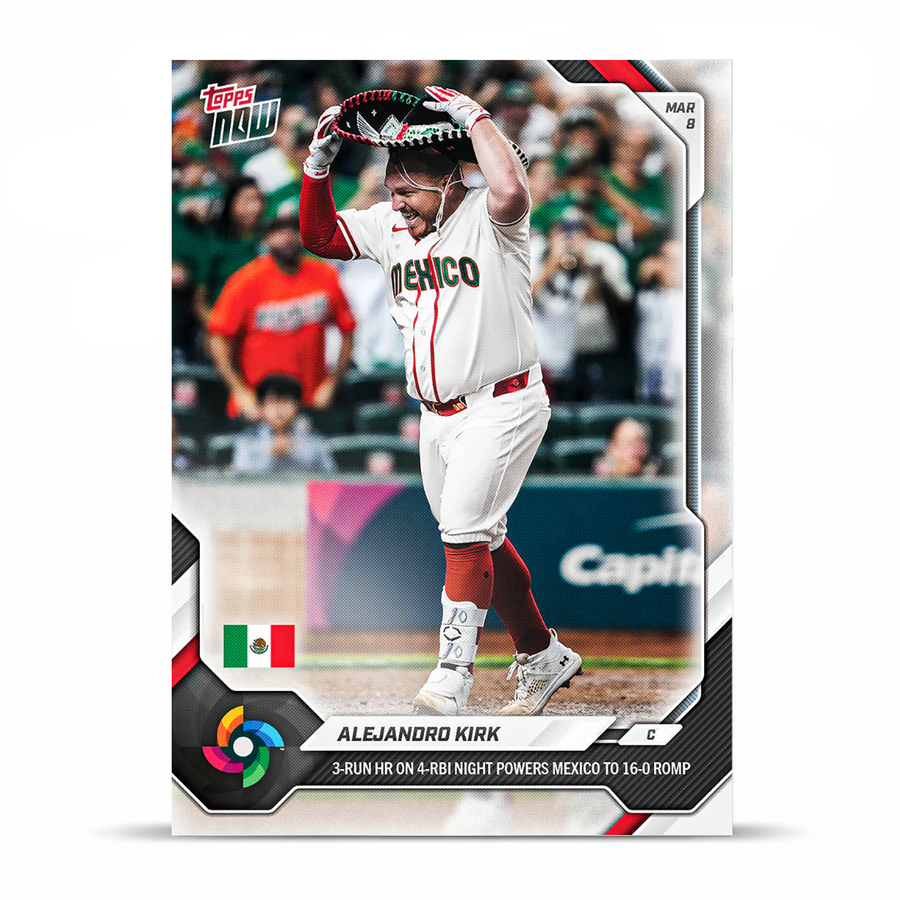 Alejandro Kirk - Open Edition Base Card - 2026 World Baseball Classic Topps NOW® - Card 17