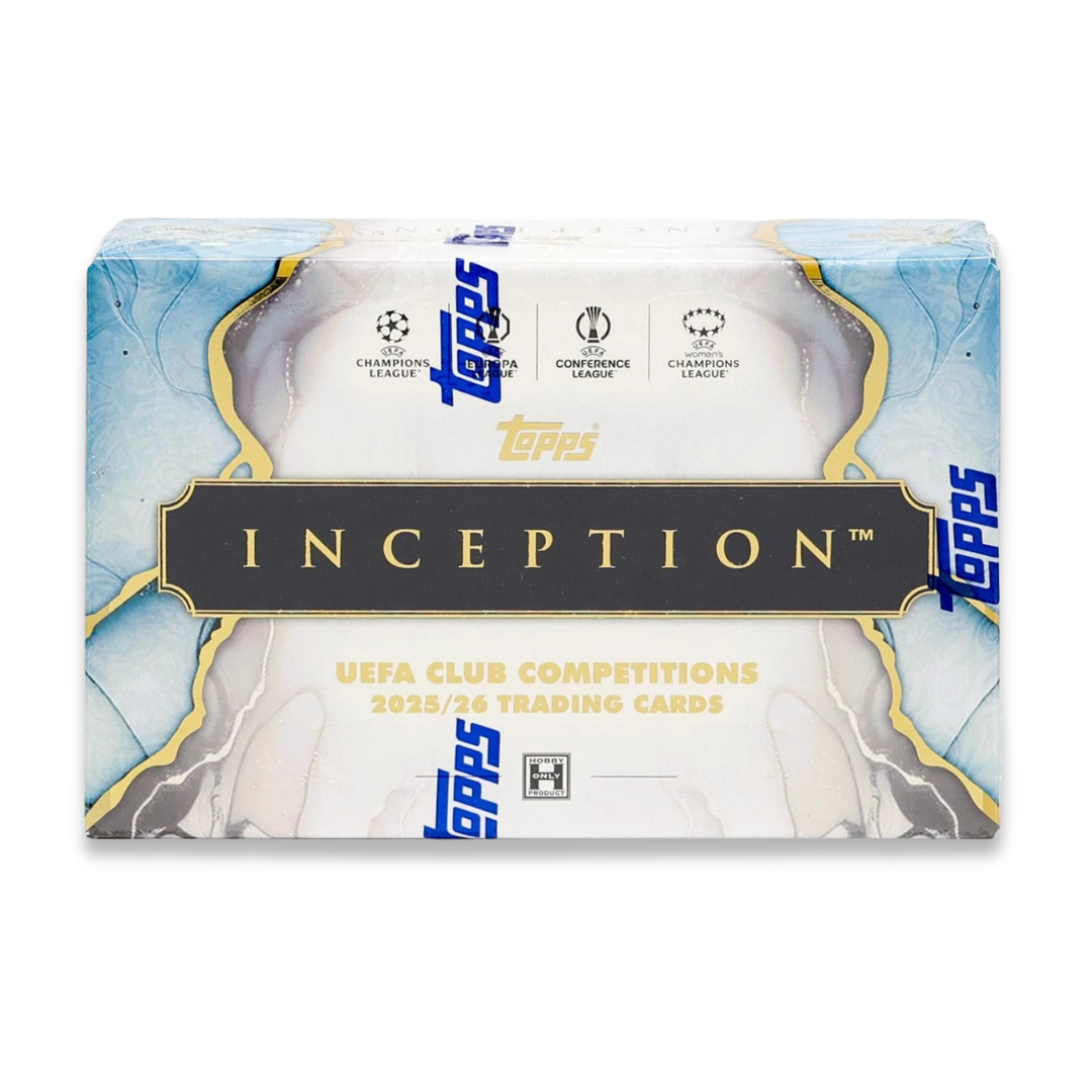 2025/26 TOPPS INCEPTION UEFA CLUB COMPETICIONES FÚTBOL HOBBY BOX