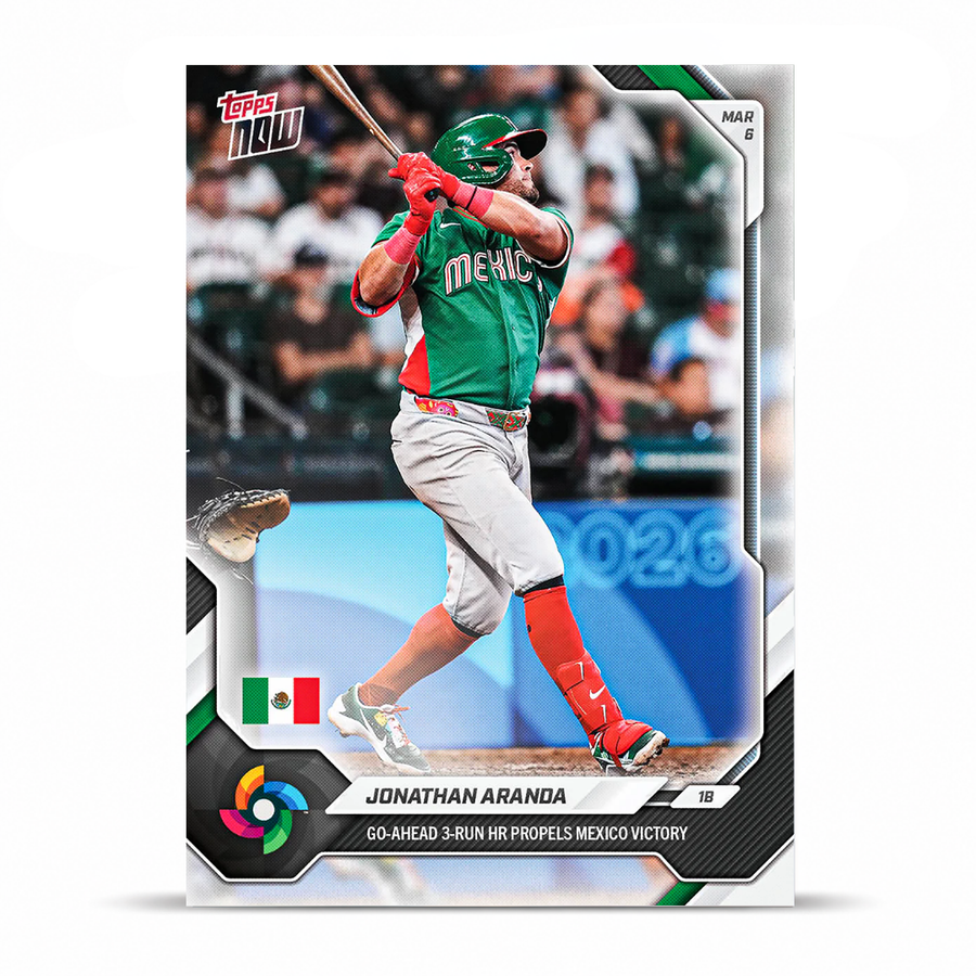 Jonathan Aranda - Open Edition Base Card - 2026 World Baseball Classic Topps NOW® - Card 5 - PR: 1015