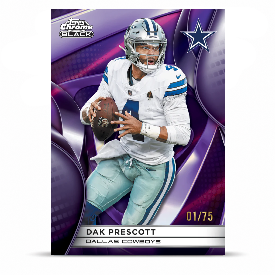 2025 Topps Chrome® Black Football - Hobby Box