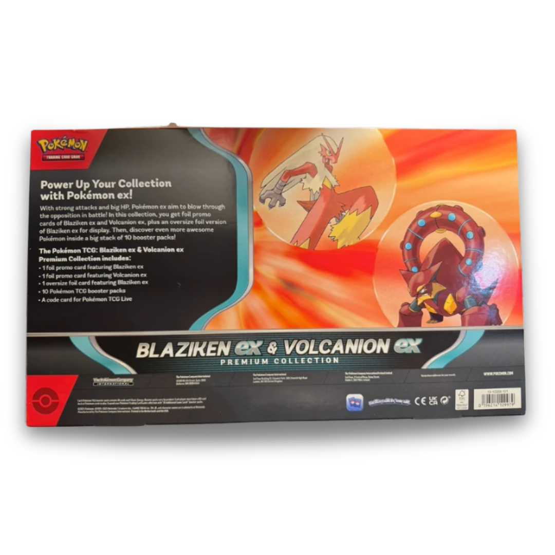 Pokémon TCG: Blaziken ex & Volcanion ex Premium Collection (Ingles)