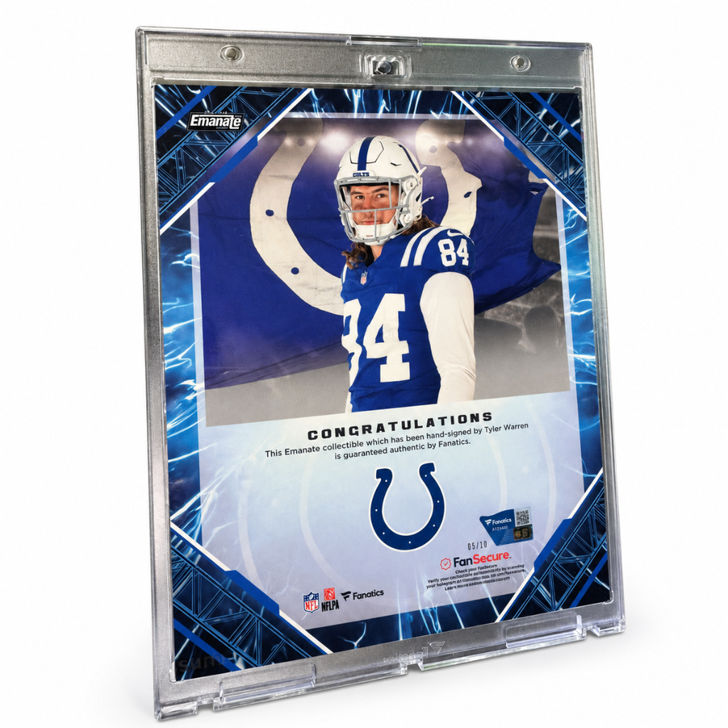 Tyler Warren Indianapolis Colts – Emanate 2025 Autografiado Rookie 05/10