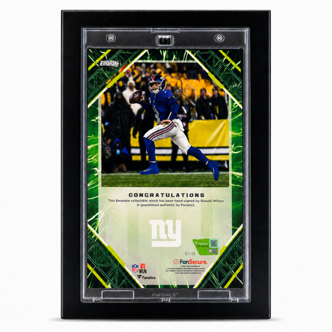 EMANATE FIRMADO POR RUSSEL WILSON / NY GIANTS 92/99