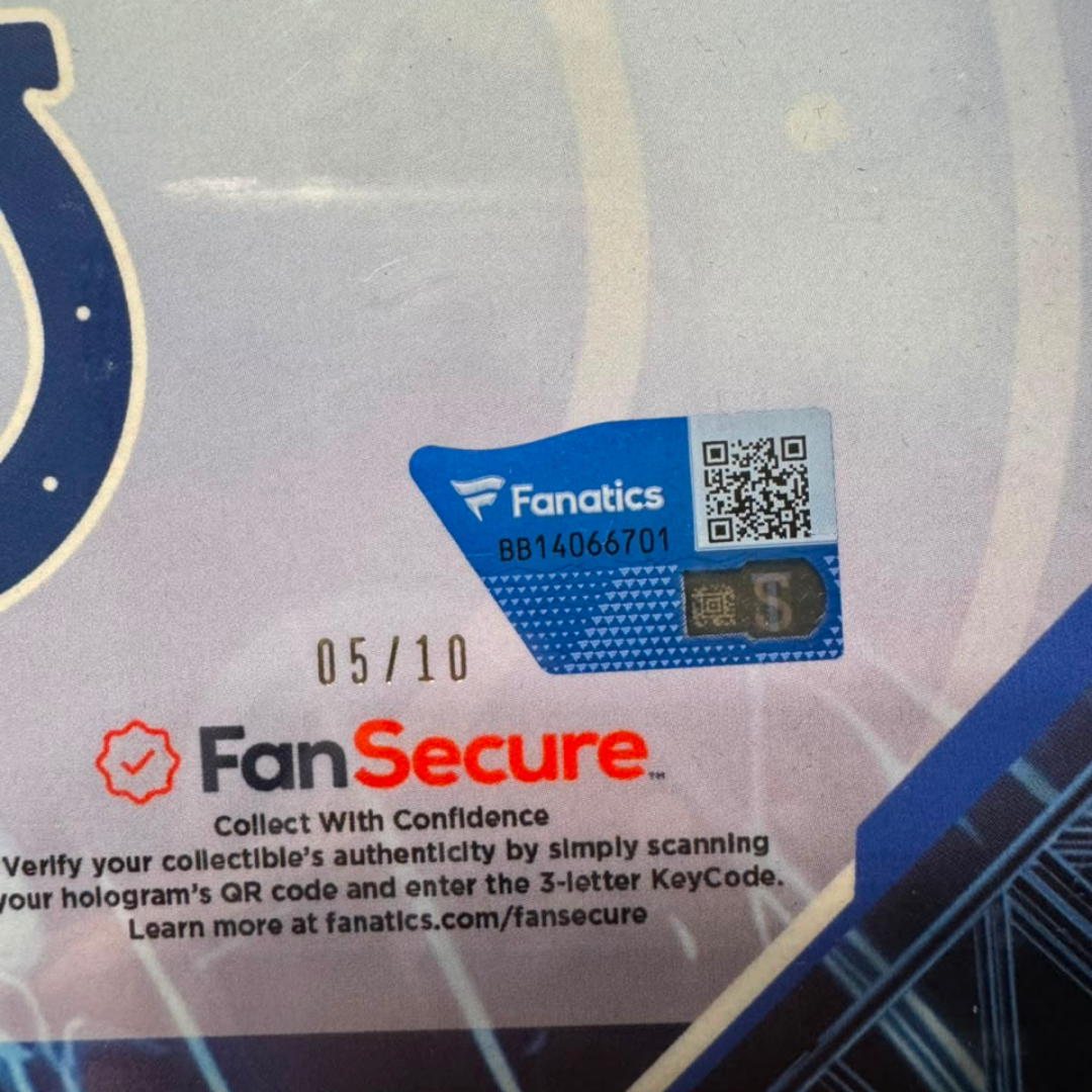 Tyler Warren Indianapolis Colts – Emanate 2025 Autografiado Rookie 05/10