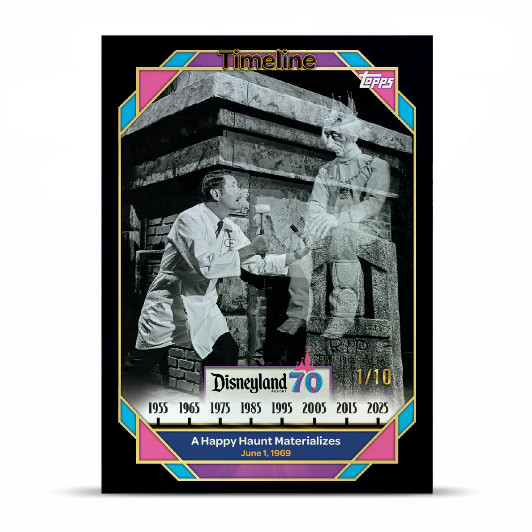 Caja de coleccionista del 70.º aniversario de Disneyland de Topps 2025