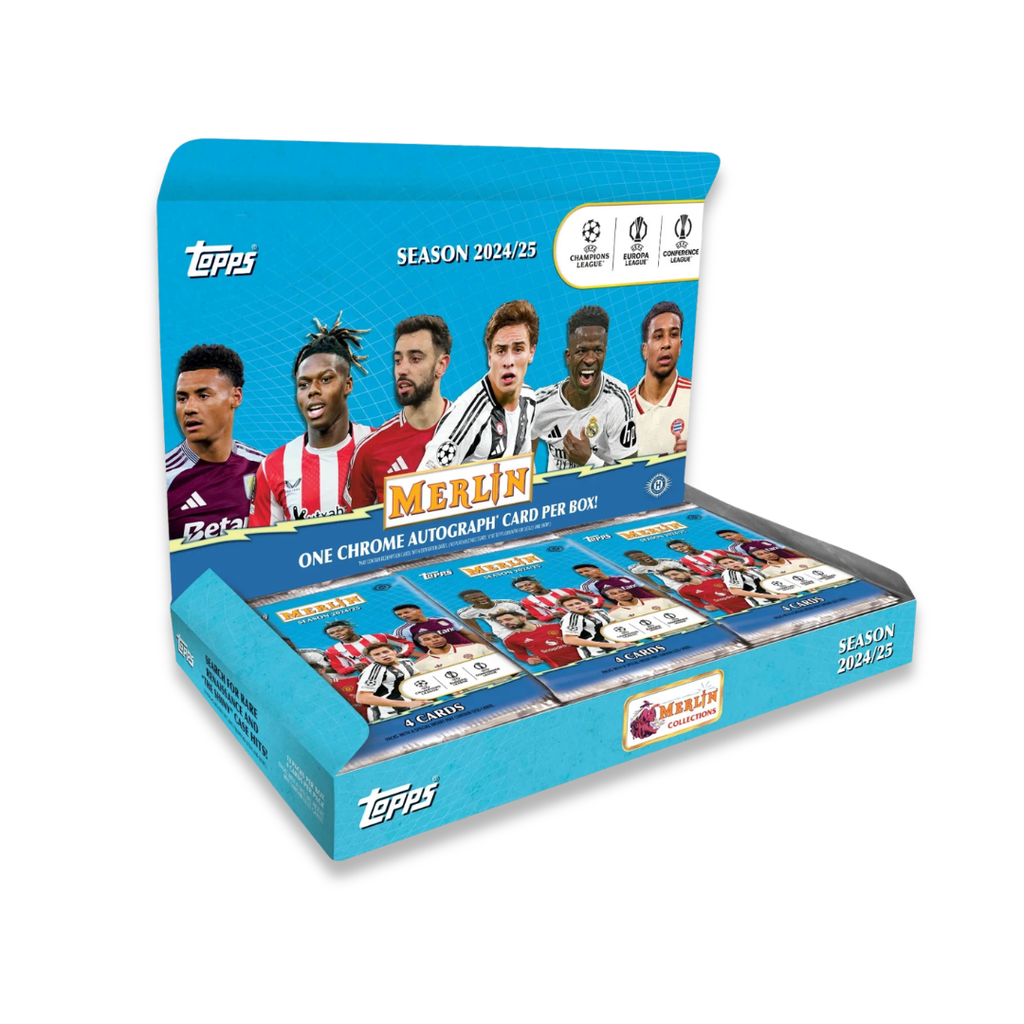 2024/25 Topps Chrome Merlin UEFA Club Competitions Soccer Hobby Box