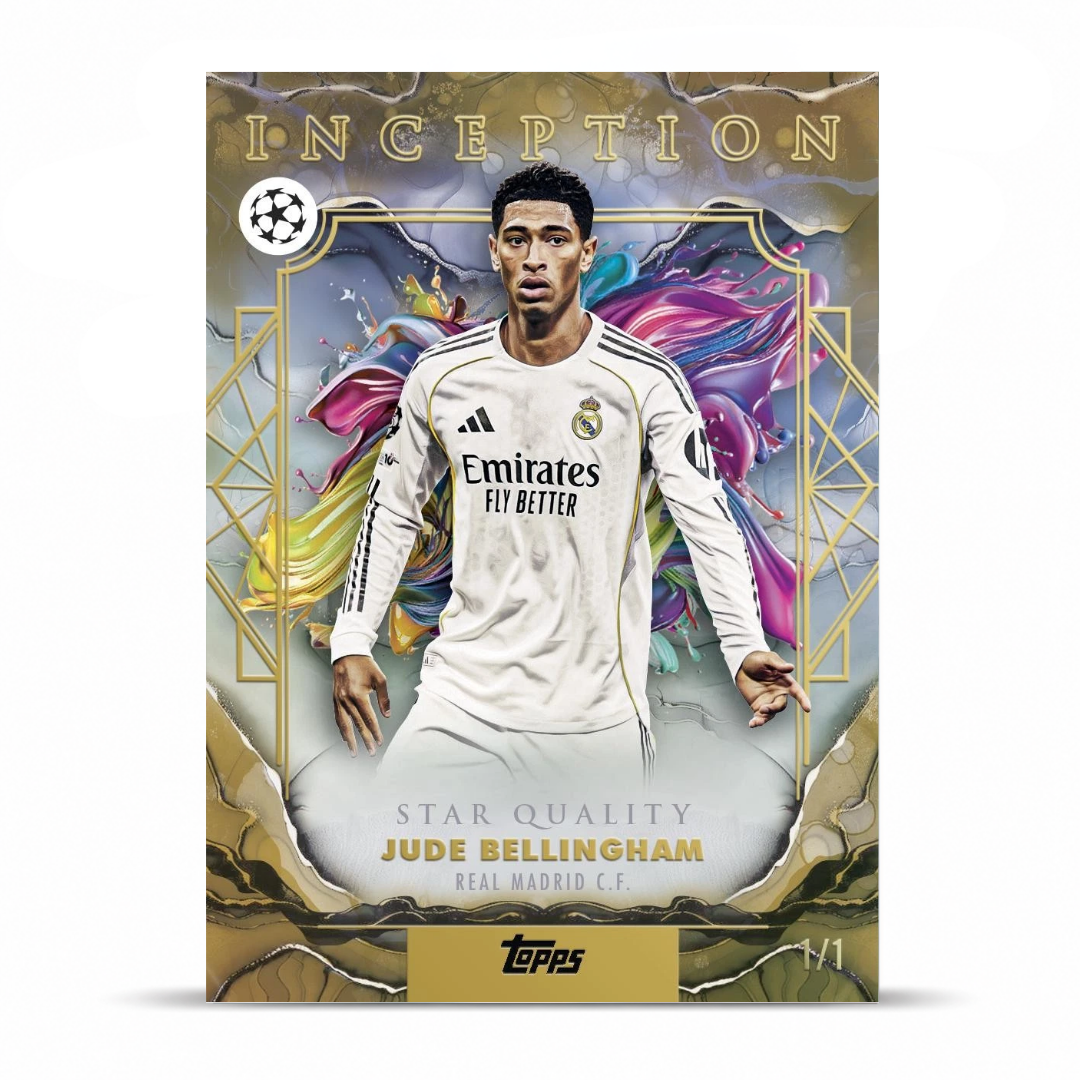 2025/26 TOPPS INCEPTION UEFA CLUB COMPETICIONES FÚTBOL HOBBY BOX