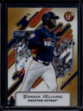 2025 Topps Pristine #146 Yordan Alvarez Gold Refractors #/50