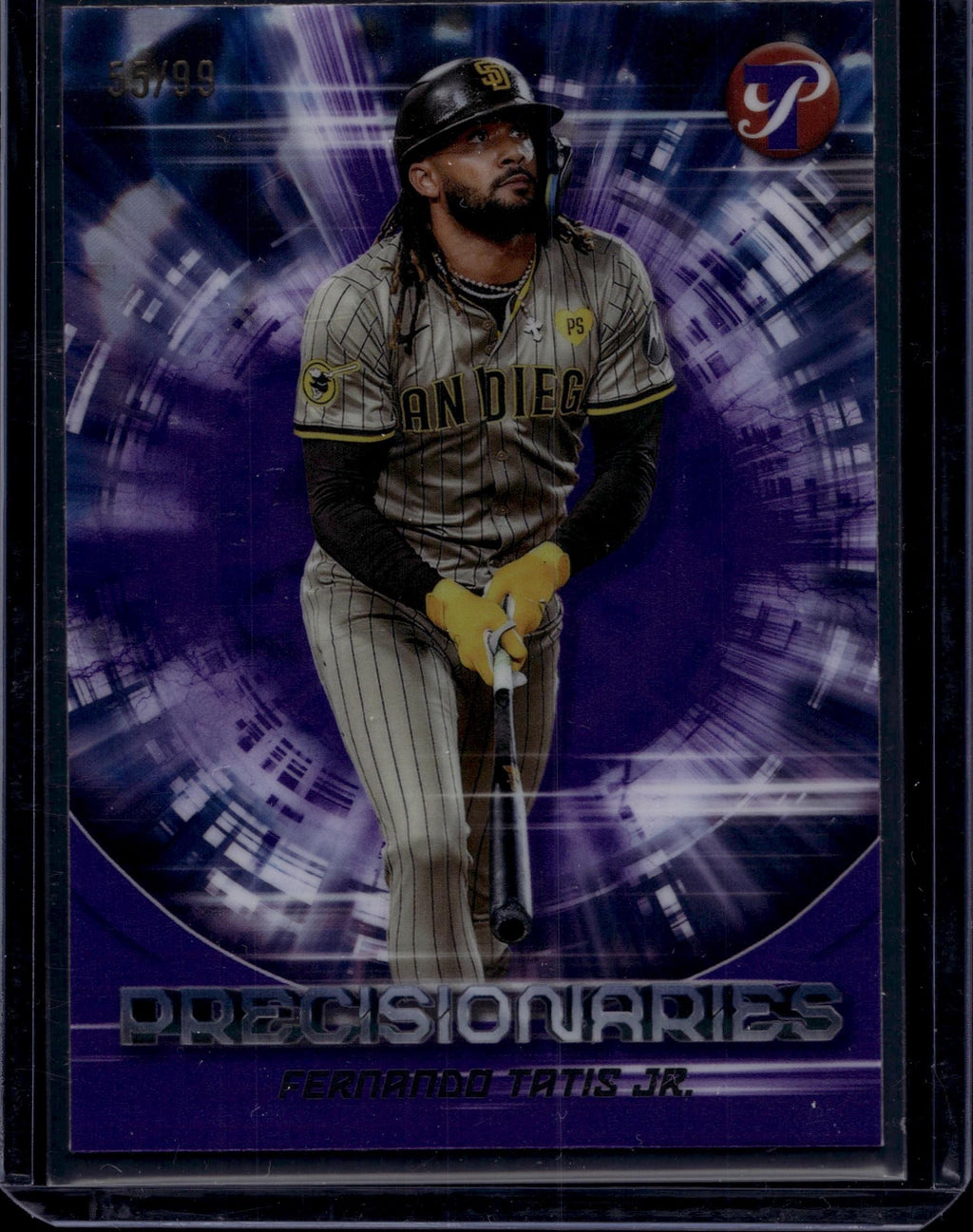 2025 Topps Pristine Fernando Tatis Jr. Precisionaries Purple Refractors #/99