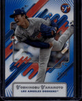 2025 Topps Pristine #176 Yoshinobu Yamamoto Blue Refractors #/75