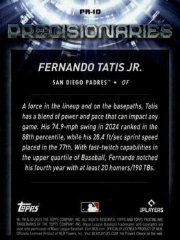 2025 Topps Pristine Fernando Tatis Jr. Precisionaries Purple Refractors #/99
