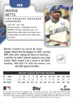 2025 Topps Pristine #133 Mookie Betts Gold Refractors #/50