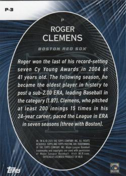 2025 Topps Pristine #P-3 Roger Clemens Perseverance