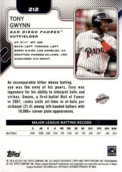 2025 Topps Pristine #212 Tony Gwynn Pristine Refractors