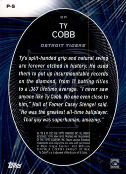 2025 Topps Pristine #P-5 Ty Cobb Perseverance