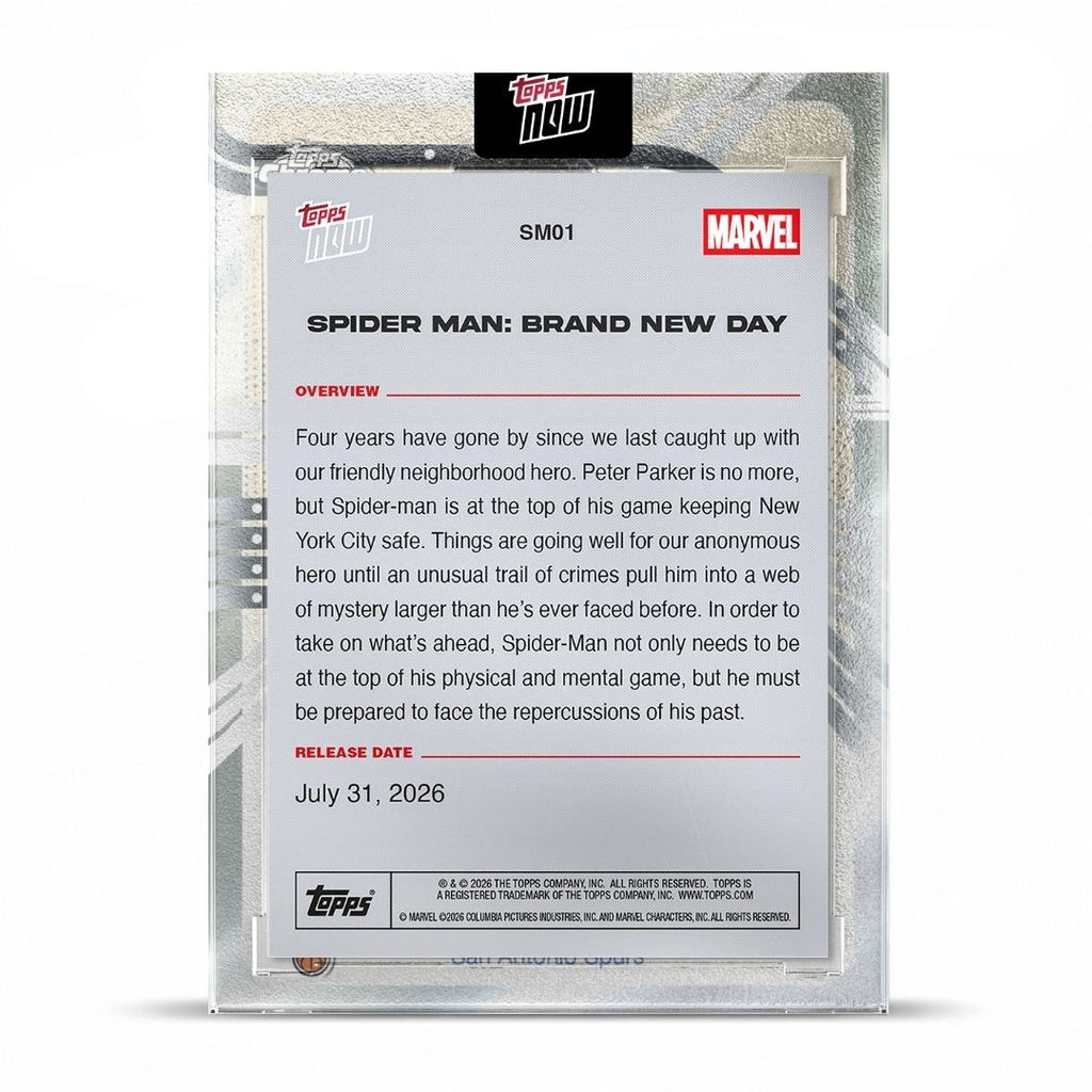 2026 Marvel Topps Now® Spider-Man Brand New Day - PR: 33838