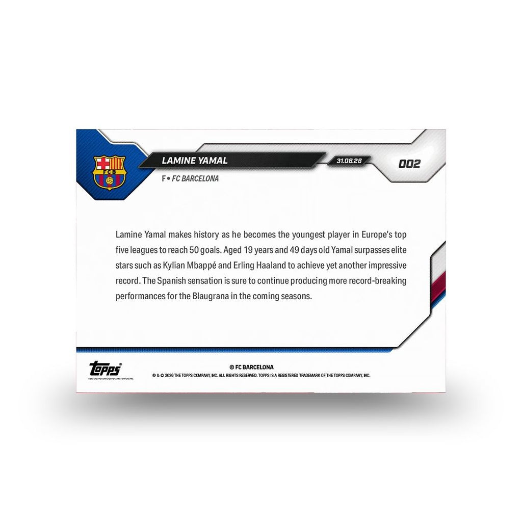 Lamine Yamal - 2026-27 FC Barcelona Topps NOW® - Card 2