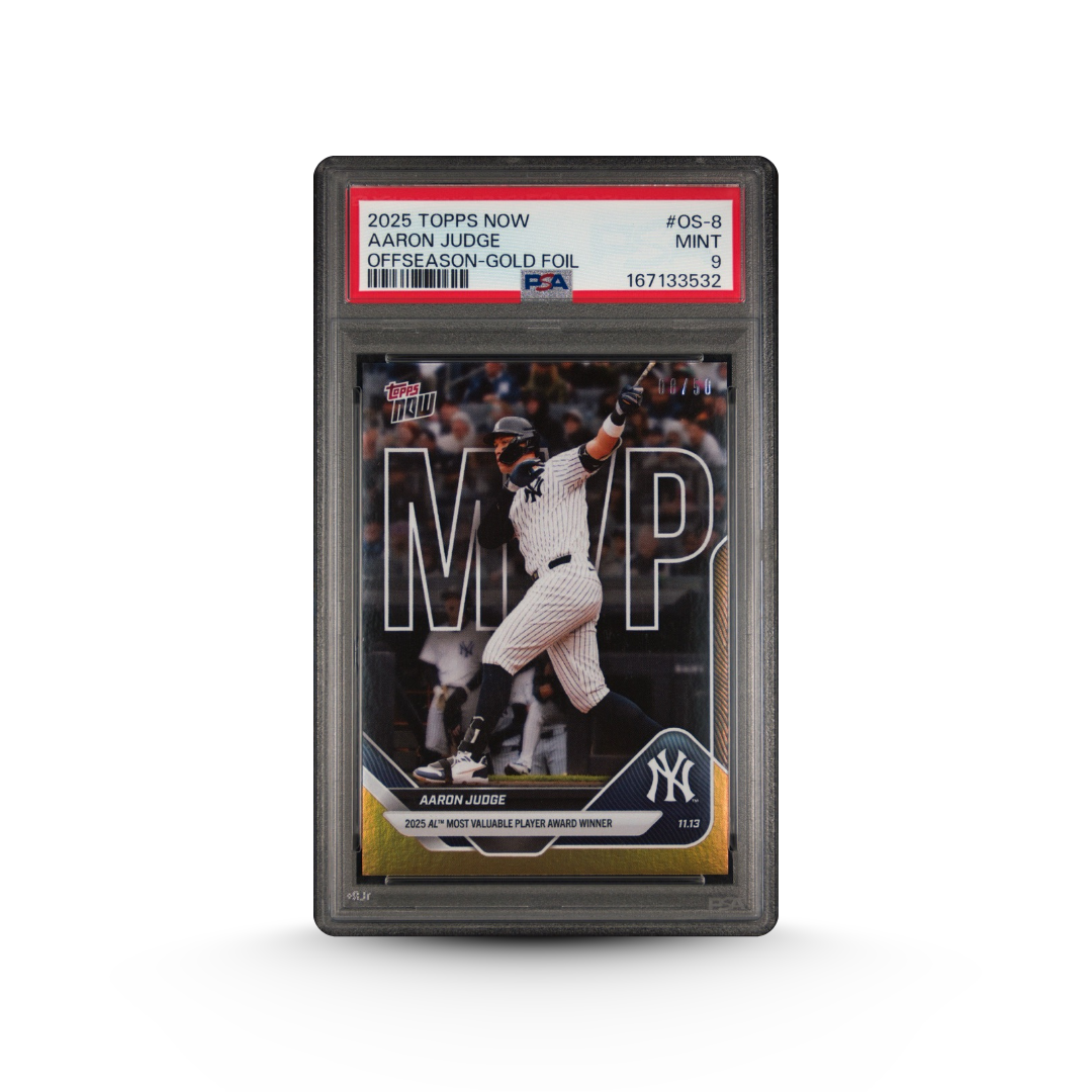 2025 Topps Now Aaron Judge #OS-8 Offseason Gold Foil