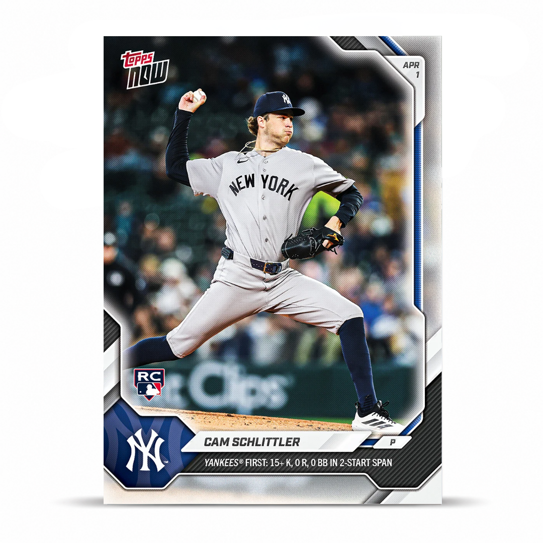 Cam Schlittler - 2026 MLB Topps NOW® - Card 41 - PR: 3627