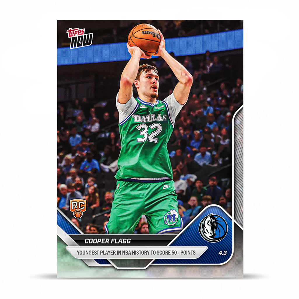 Cooper Flagg - 2025-26 NBA Topps NOW® - Card 241 - PR: 99025