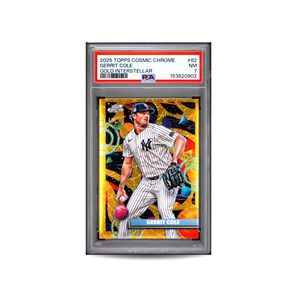 2025 Topps Cosmic Chrome Gerrit Cole #82 Gold Interstellar 40/50