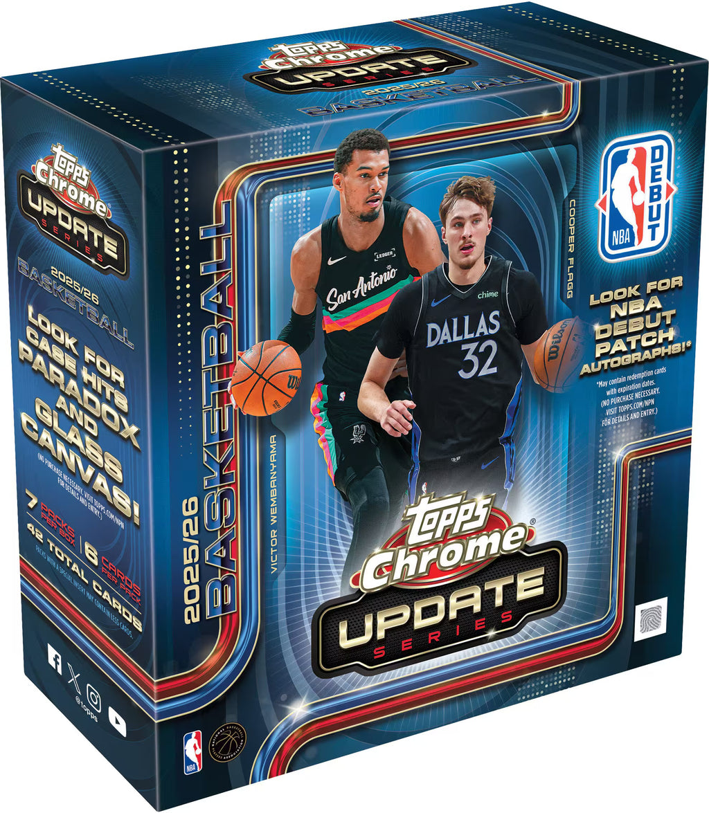 2025-26 Topps Chrome® Updates Basketball - Mega Box