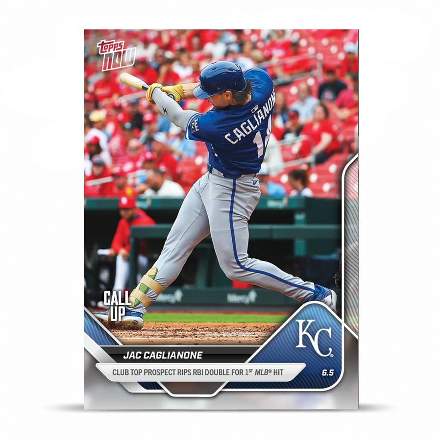 Jac Caglianone - 2025 MLB Topps NOW® - Card 262 - LOOK FOR AUTOS - PR: 33,728