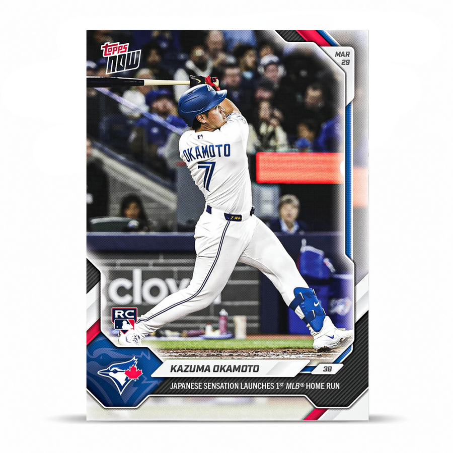 Kazuma Okamoto - 2026 MLB Topps NOW® - Card 25 - PR: 8016