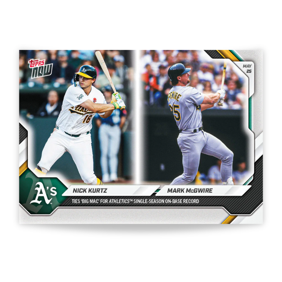 Nick Kurtz/Mark McGwire - 2026 MLB Topps NOW® - Tarjeta 247 - PR: 1768
