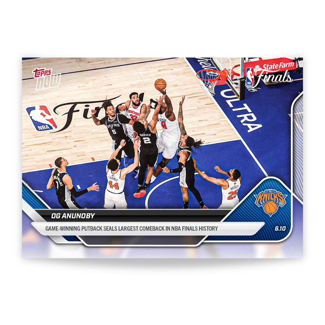 OG Anunoby - 2025-26 NBA Topps NOW® - Tarjeta 336 - PR: 105842