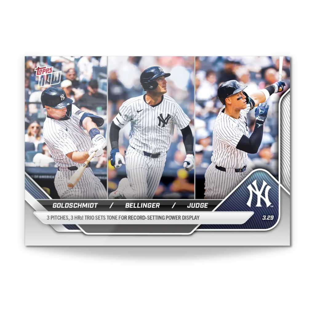 Paul Goldschmidt/Cody Bellinger/Aaron Judge - 2025 MLB Topps NOW® - Card 19 - LOOK FOR RELICS - PR: 4705