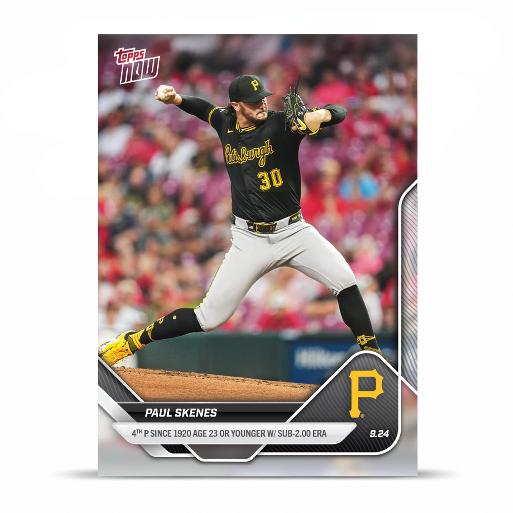 Paul Skenes - 2025 MLB Topps NOW® - Card 763 - PR: 13596