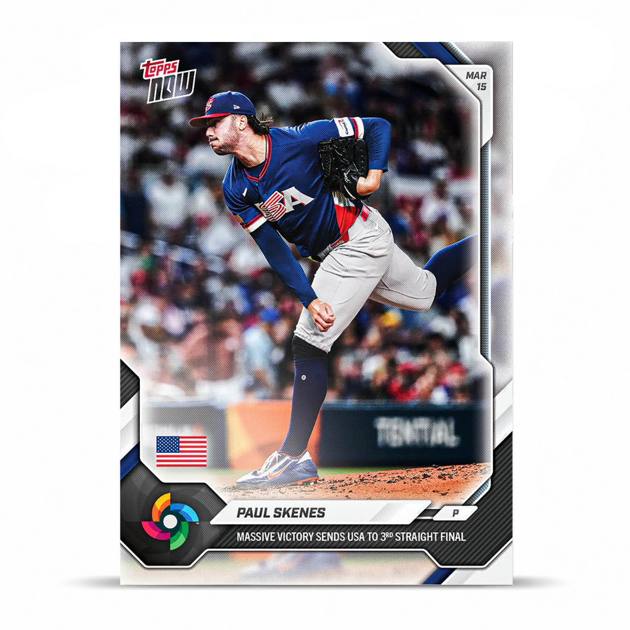 Paul Skenes - Open Edition Base Card - 2026 World Baseball Classic Topps NOW® - Card 35 - PR: 16,243