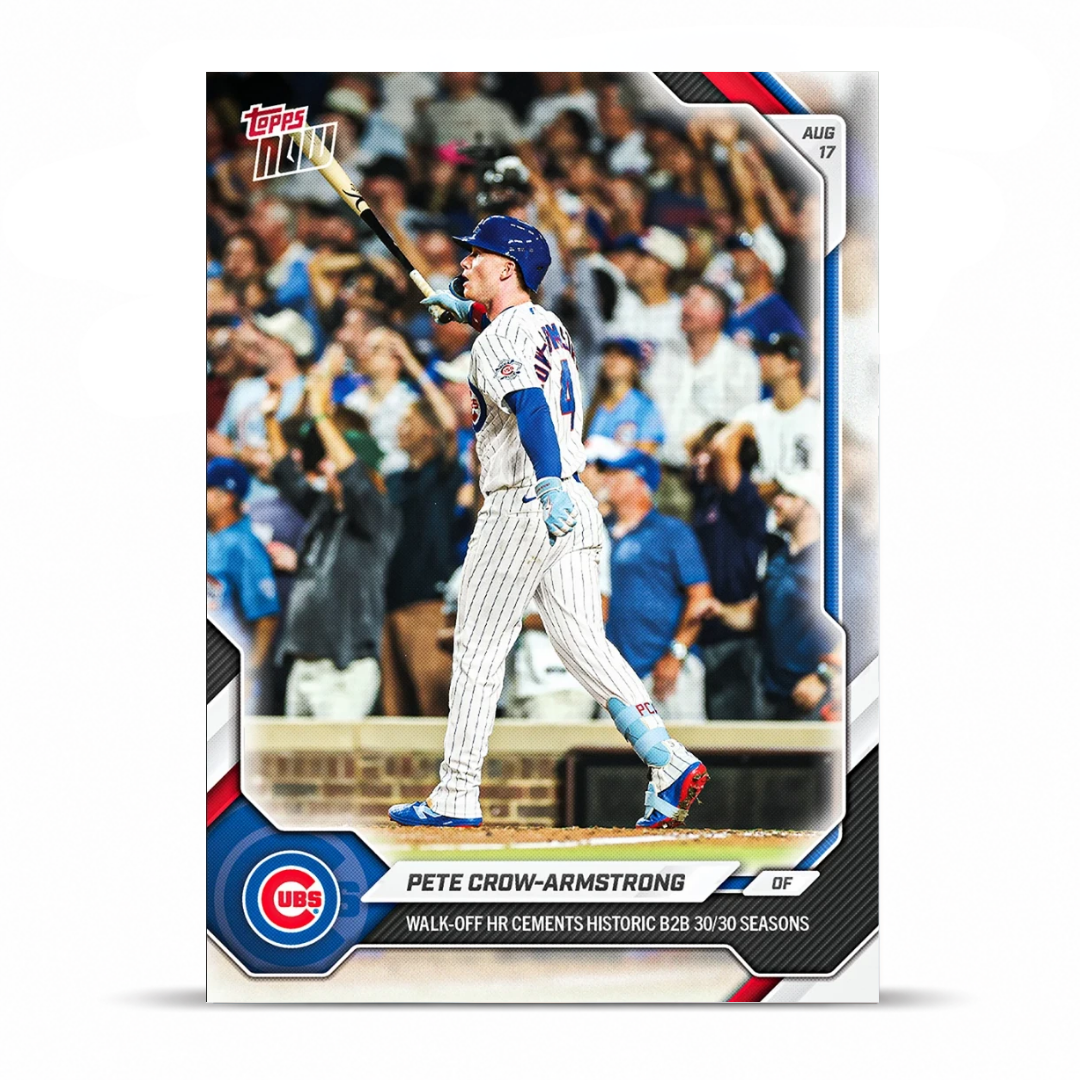Pete Crow-Armstrong B2B TEMPORADA 30/30 - 2026 MLB Topps NOW® - Tarjeta 563