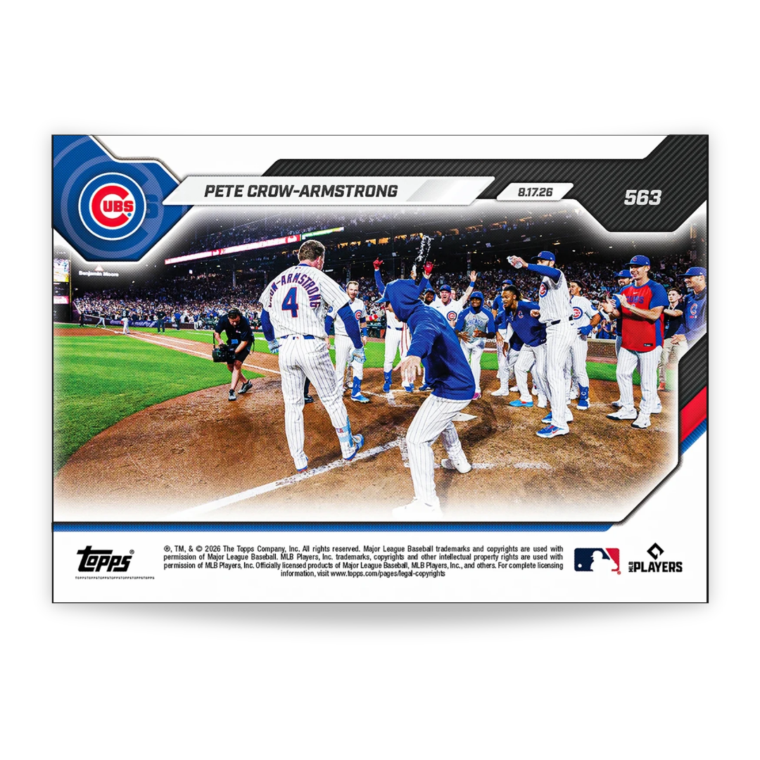 Pete Crow-Armstrong B2B TEMPORADA 30/30 - 2026 MLB Topps NOW® - Tarjeta 563
