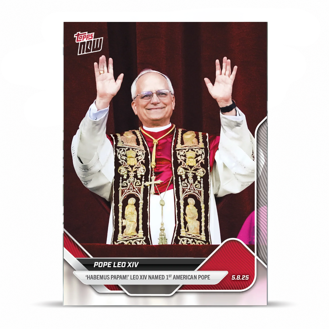 Pope Leo XIV - 2025 Topps NOW® - Card POPE - PR: 133,535