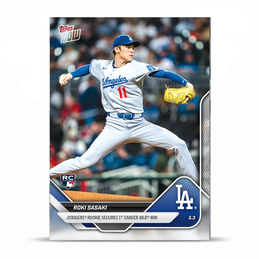 Roki Sasaki - 2025 MLB Topps NOW® - Card 137 - LOOK FOR AUTO - PR: 13,360