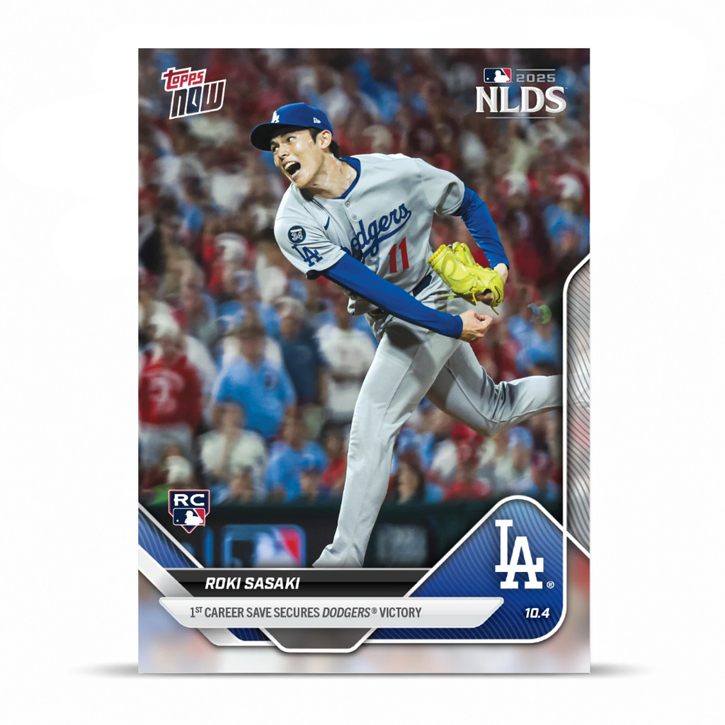 Roki Sasaki - 2025 MLB Topps NOW® - Card 823 - PR: 7892
