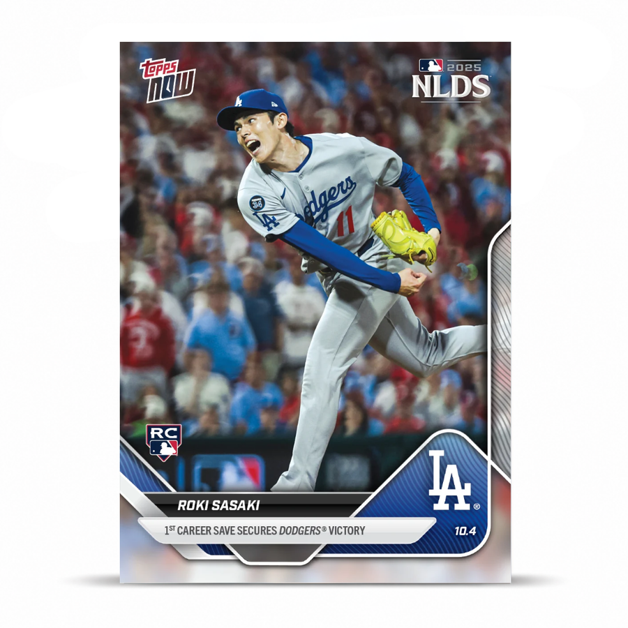 Roki Sasaki - 2025 MLB Topps NOW® - Card 823 - PR: 7892