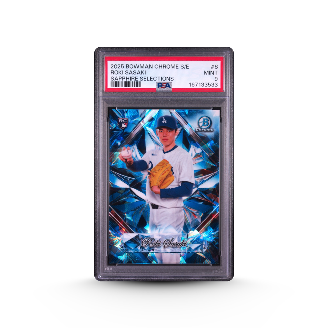2025 Bowman Chrome S/E Roki Sasaki #8 Sapphire Selections