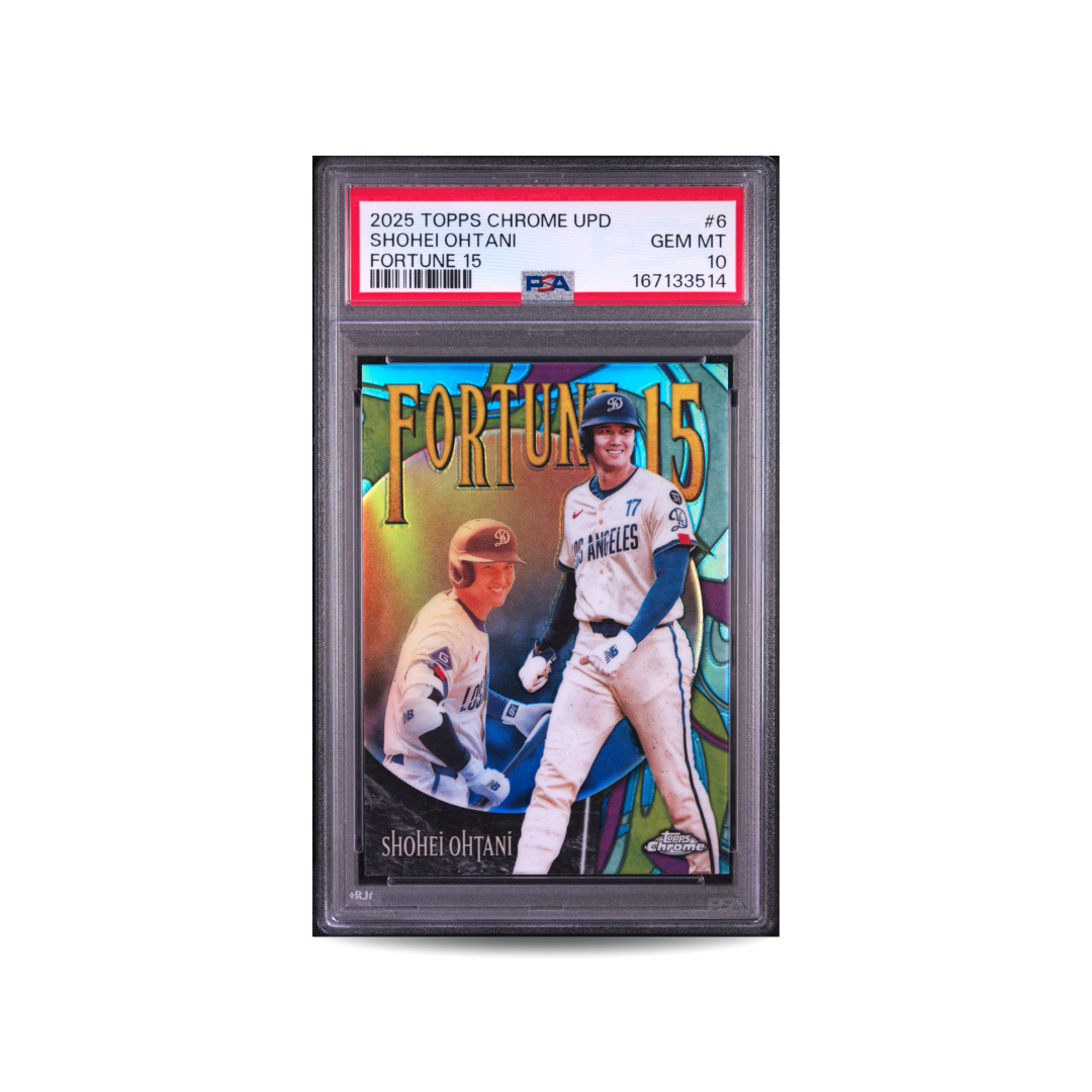 2025 Topps Chrome Update Shohei Ohtani #6 Fortune 15