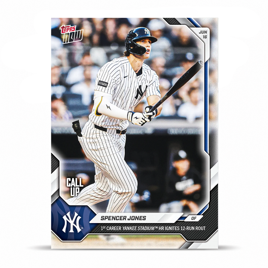Spencer Jones - 2026 MLB Topps NOW® - Card 342 - PR: 2702