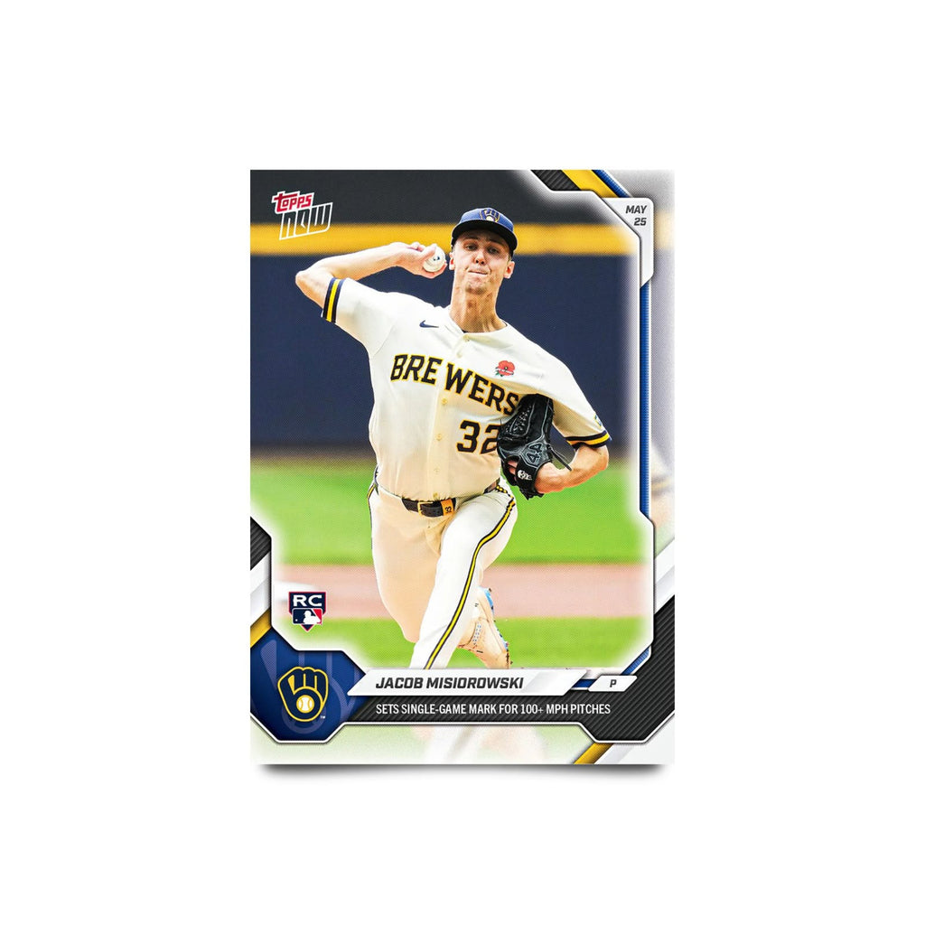 Jacob Misiorowski - 2026 MLB Topps NOW® - Card 244 - PR: 7702