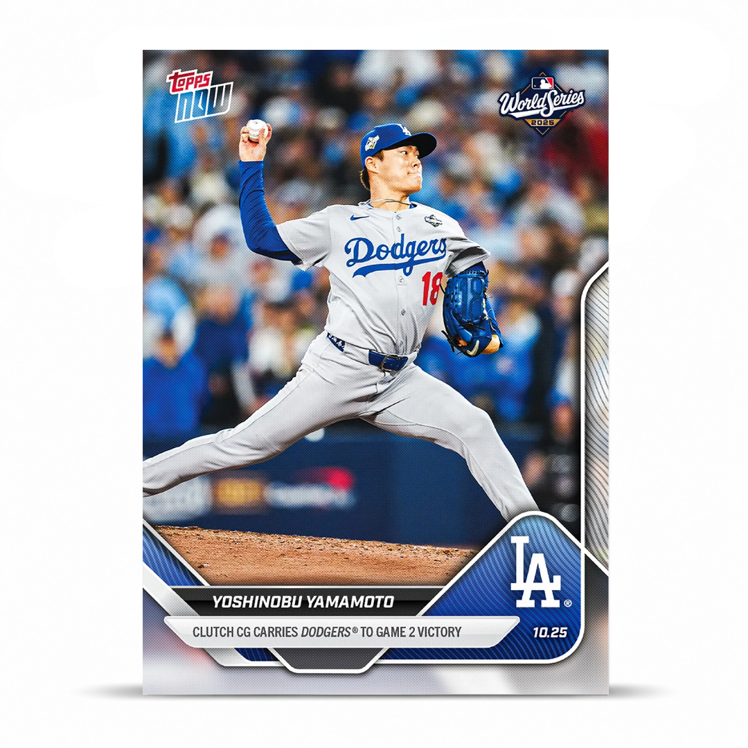 Yoshinobu Yamamoto - 2025 MLB Topps NOW® - Card 901 - PR: 20555