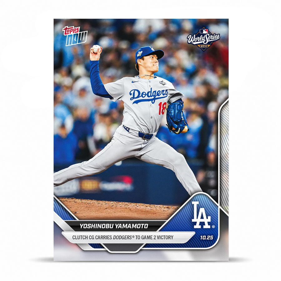 Yoshinobu Yamamoto - 2025 MLB Topps NOW® - Card 901 - PR: 20555