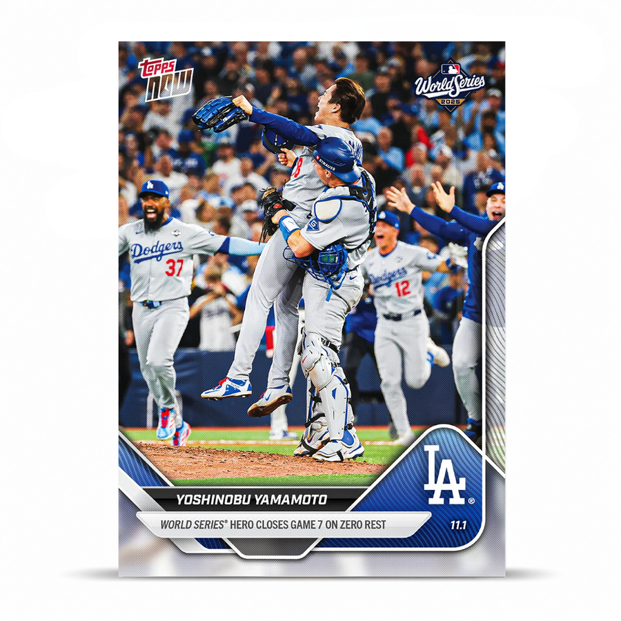 Yoshinobu Yamamoto - 2025 MLB Topps NOW® - Card 925 - PR: 50705