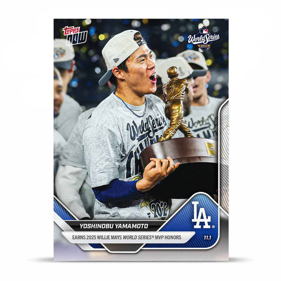 Yoshinobu Yamamoto - 2025 MLB Topps NOW® - Card 926 - PR: 41205